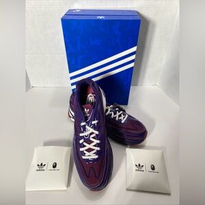 adidas x BAPE ORKETRO DARK PURPLE SNEAKERS Shoes MEN’S US 10 UK 9.5 NEW BAPE STA